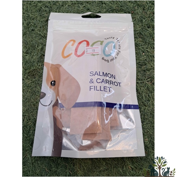 קוקו חטיף פילה סלמון וגזר 80 גרם