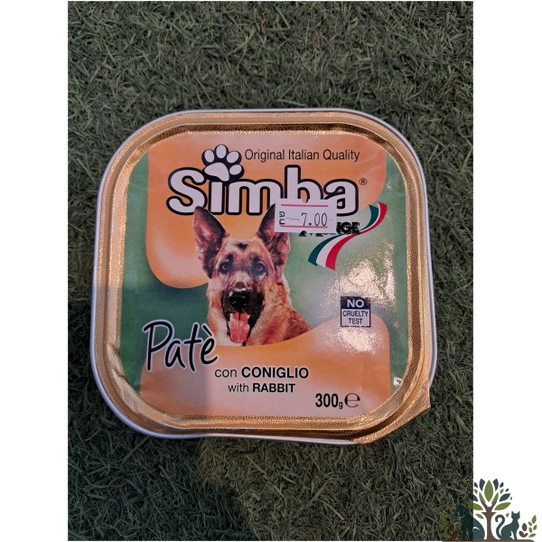 סימבה מעדן כלב ארנבת 300 גרם