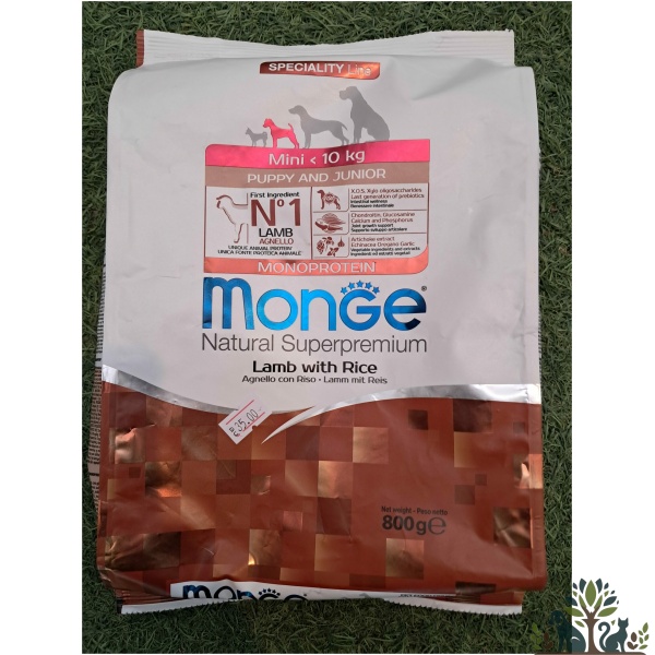 מונג כלבים גורים כבש גזע בינוני 800 גרם