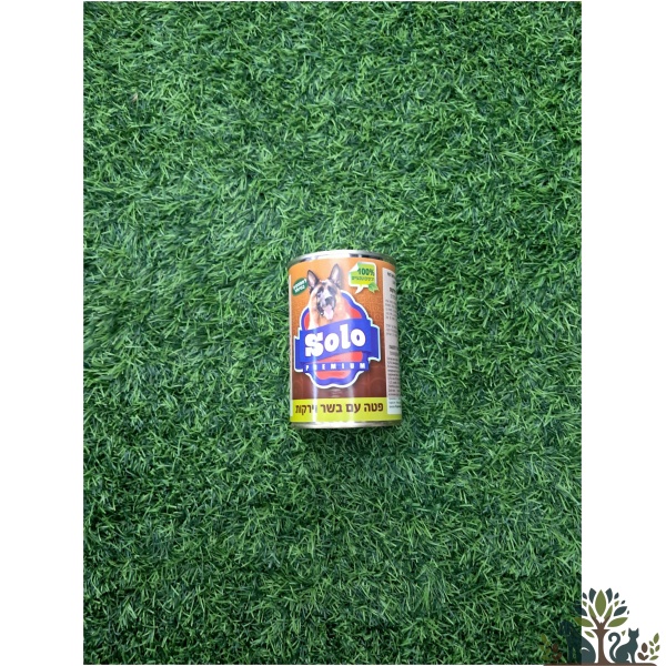 סולו כלב 400 גרם שימור פטה בשר וירקות