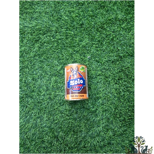 סולו כלב 400 גרם שימור פטה הודו